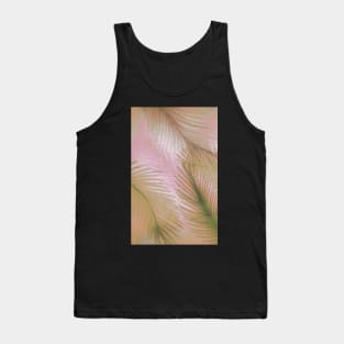 PRETTY PINK FEATHER PALM LEAF DECO POSTER EXOTIC BEACH ART PRINT Tank Top